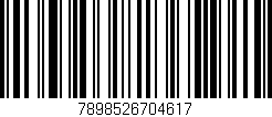 Código de barras (EAN, GTIN, SKU, ISBN): '7898526704617'