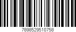 Código de barras (EAN, GTIN, SKU, ISBN): '7898529510758'