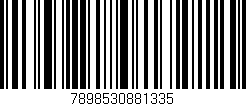 Código de barras (EAN, GTIN, SKU, ISBN): '7898530881335'