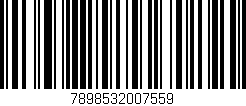Código de barras (EAN, GTIN, SKU, ISBN): '7898532007559'