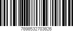 Código de barras (EAN, GTIN, SKU, ISBN): '7898532703826'