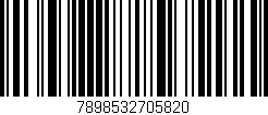 Código de barras (EAN, GTIN, SKU, ISBN): '7898532705820'