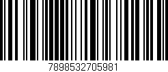 Código de barras (EAN, GTIN, SKU, ISBN): '7898532705981'