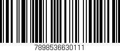 Código de barras (EAN, GTIN, SKU, ISBN): '7898536630111'