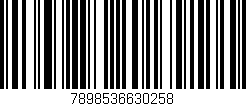 Código de barras (EAN, GTIN, SKU, ISBN): '7898536630258'