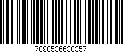 Código de barras (EAN, GTIN, SKU, ISBN): '7898536630357'