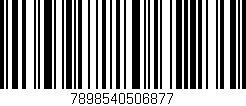 Código de barras (EAN, GTIN, SKU, ISBN): '7898540506877'