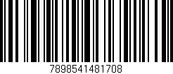 Código de barras (EAN, GTIN, SKU, ISBN): '7898541481708'