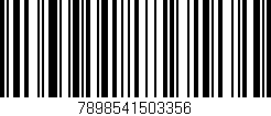 Código de barras (EAN, GTIN, SKU, ISBN): '7898541503356'