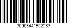 Código de barras (EAN, GTIN, SKU, ISBN): '78985441502267'