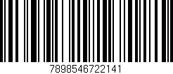 Código de barras (EAN, GTIN, SKU, ISBN): '7898546722141'