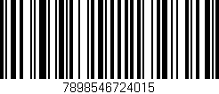Código de barras (EAN, GTIN, SKU, ISBN): '7898546724015'