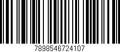 Código de barras (EAN, GTIN, SKU, ISBN): '7898546724107'