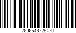 Código de barras (EAN, GTIN, SKU, ISBN): '7898546725470'