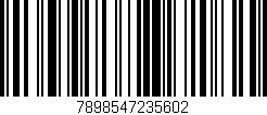 Código de barras (EAN, GTIN, SKU, ISBN): '7898547235602'