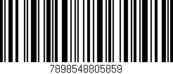 Código de barras (EAN, GTIN, SKU, ISBN): '7898548805859'