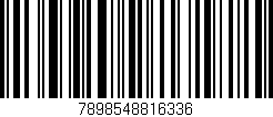 Código de barras (EAN, GTIN, SKU, ISBN): '7898548816336'