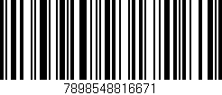 Código de barras (EAN, GTIN, SKU, ISBN): '7898548816671'