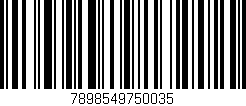Código de barras (EAN, GTIN, SKU, ISBN): '7898549750035'