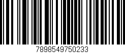 Código de barras (EAN, GTIN, SKU, ISBN): '7898549750233'