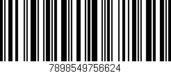 Código de barras (EAN, GTIN, SKU, ISBN): '7898549756624'