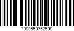 Código de barras (EAN, GTIN, SKU, ISBN): '7898550762539'