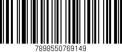 Código de barras (EAN, GTIN, SKU, ISBN): '7898550769149'