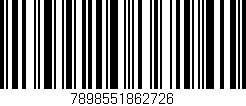 Código de barras (EAN, GTIN, SKU, ISBN): '7898551862726'