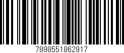 Código de barras (EAN, GTIN, SKU, ISBN): '7898551862917'