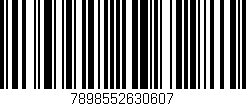 Código de barras (EAN, GTIN, SKU, ISBN): '7898552630607'