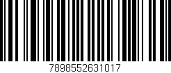 Código de barras (EAN, GTIN, SKU, ISBN): '7898552631017'