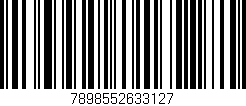 Código de barras (EAN, GTIN, SKU, ISBN): '7898552633127'