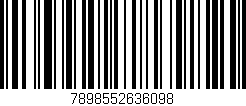 Código de barras (EAN, GTIN, SKU, ISBN): '7898552636098'