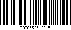 Código de barras (EAN, GTIN, SKU, ISBN): '7898553512315'