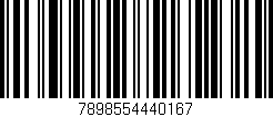 Código de barras (EAN, GTIN, SKU, ISBN): '7898554440167'