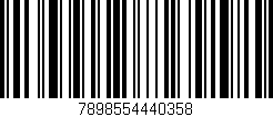 Código de barras (EAN, GTIN, SKU, ISBN): '7898554440358'