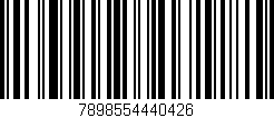 Código de barras (EAN, GTIN, SKU, ISBN): '7898554440426'