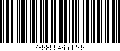 Código de barras (EAN, GTIN, SKU, ISBN): '7898554650269'