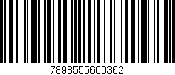 Código de barras (EAN, GTIN, SKU, ISBN): '7898555600362'