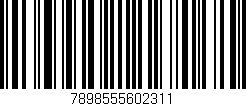 Código de barras (EAN, GTIN, SKU, ISBN): '7898555602311'