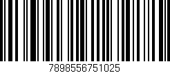 Código de barras (EAN, GTIN, SKU, ISBN): '7898556751025'