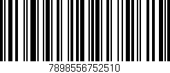 Código de barras (EAN, GTIN, SKU, ISBN): '7898556752510'