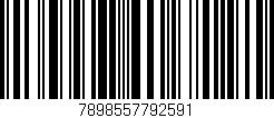 Código de barras (EAN, GTIN, SKU, ISBN): '7898557792591'