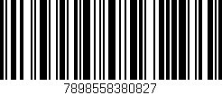 Código de barras (EAN, GTIN, SKU, ISBN): '7898558380827'
