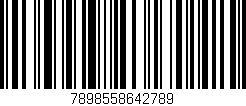 Código de barras (EAN, GTIN, SKU, ISBN): '7898558642789'