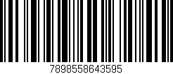 Código de barras (EAN, GTIN, SKU, ISBN): '7898558643595'