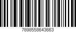 Código de barras (EAN, GTIN, SKU, ISBN): '7898558643663'