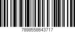 Código de barras (EAN, GTIN, SKU, ISBN): '7898558643717'