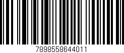 Código de barras (EAN, GTIN, SKU, ISBN): '7898558644011'
