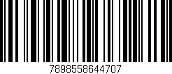 Código de barras (EAN, GTIN, SKU, ISBN): '7898558644707'